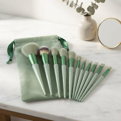 13-Piece Travel Brush Set with Pouch