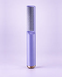 Purple cordless straightening comb