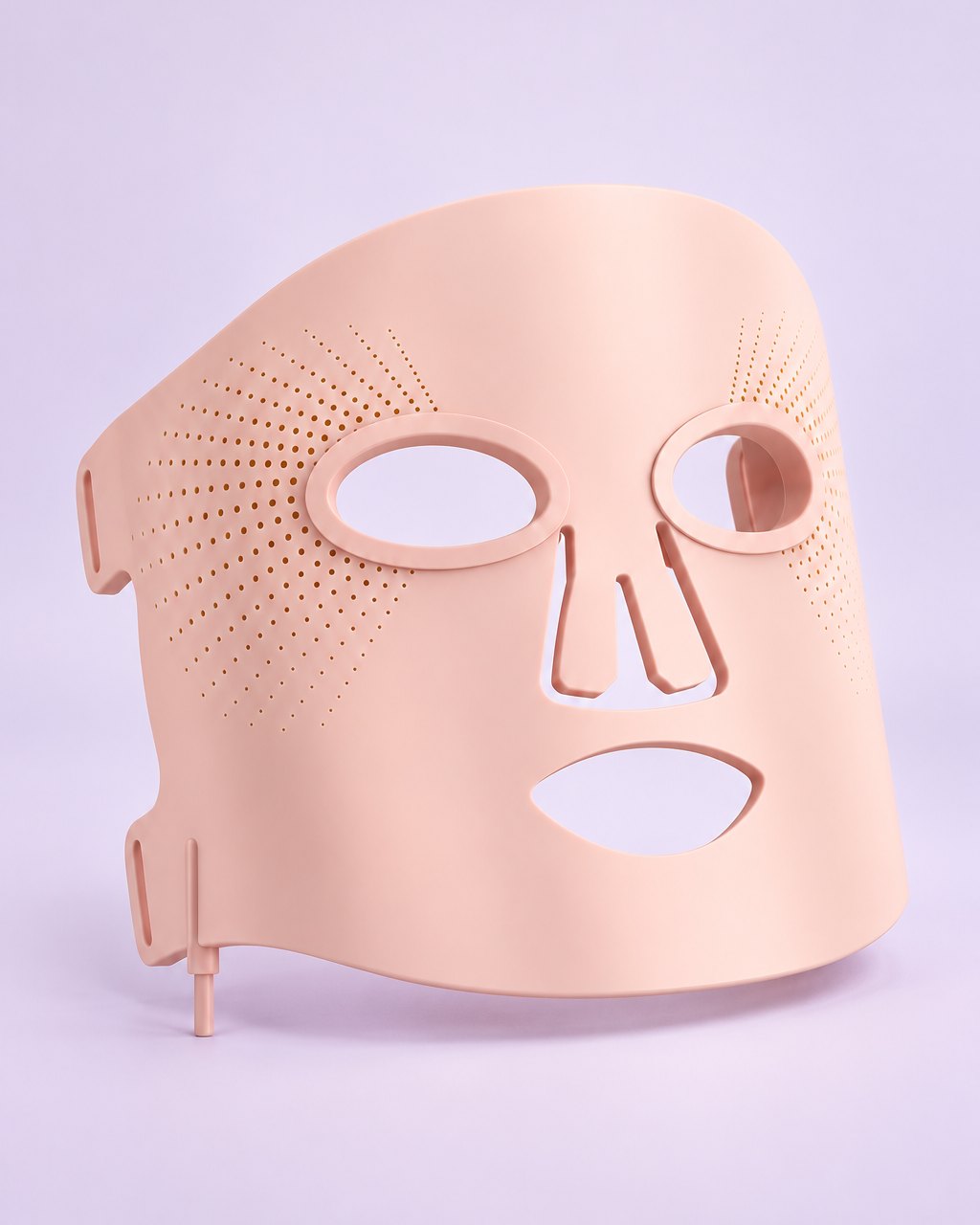 Pink flexible silicone LED face mask
