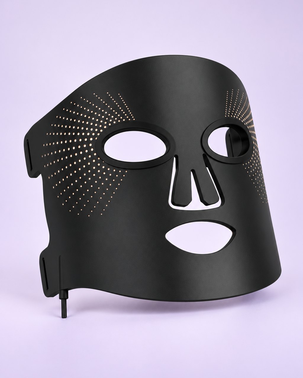 Black flexible silicone LED face mask
