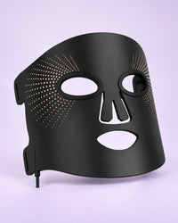 Black flexible silicone LED face mask